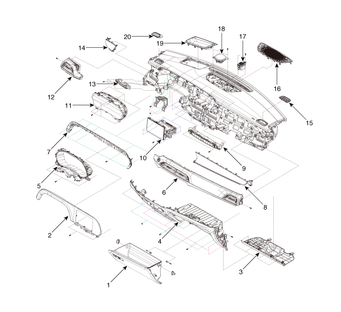 Hyundai Palisade. Components and components location