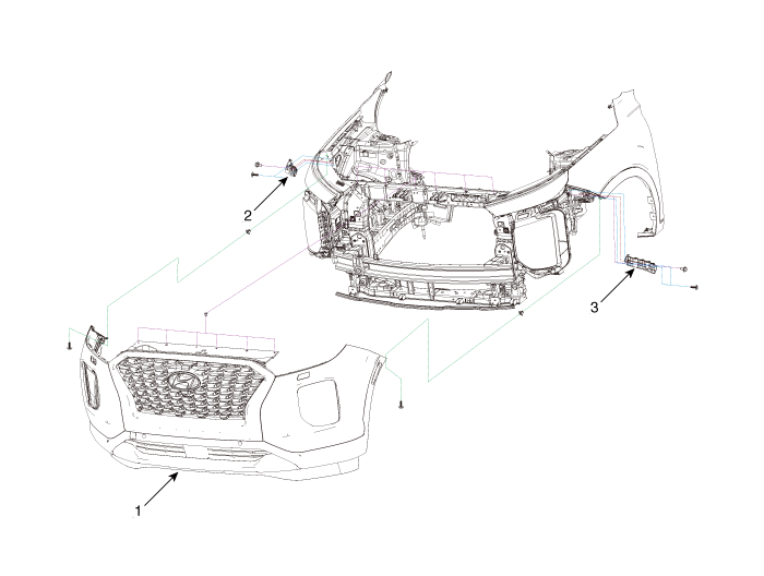 Hyundai Palisade. Components and components location