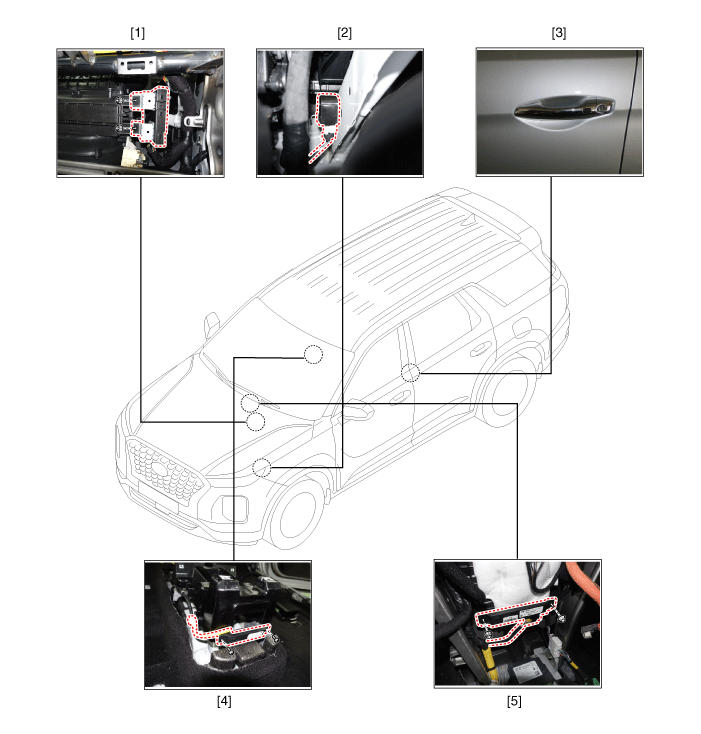 Hyundai Palisade. Components and components location