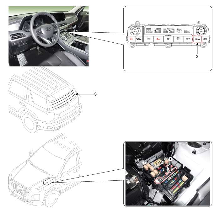 Hyundai Palisade. Components and components location