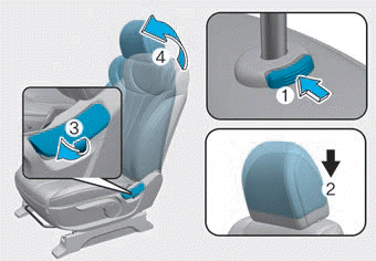 Hyundai Palisade. Front seat head restraints