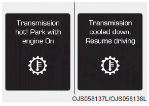 Hyundai Palisade. LCD display message