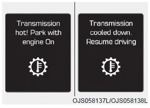 Hyundai Palisade. LCD display message