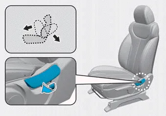Hyundai Palisade. Manual adjustment