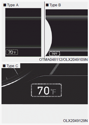 Hyundai Palisade. Outside temperature gauge