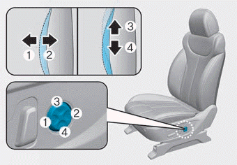 Hyundai Palisade. Power adjustment