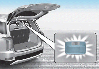 Hyundai Palisade. Rear lamp, Luggage compartment lamp