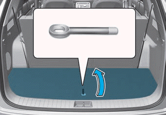 Hyundai Palisade. Removable Towing Hook