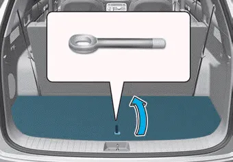 Hyundai Palisade. Removable Towing Hook