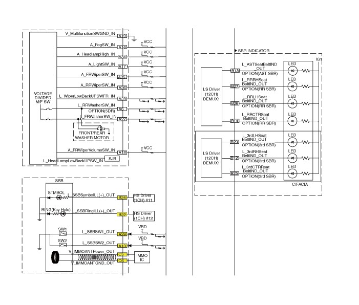 Hyundai Palisade. Schematic diagrams