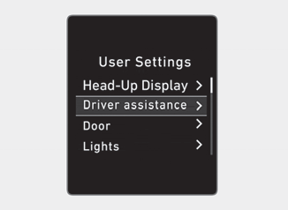 Hyundai Palisade. User settings mode